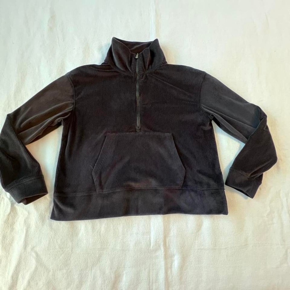 Black Jockey velour half zip sweatshirt Women's size‎ small - Picture 4 of 7